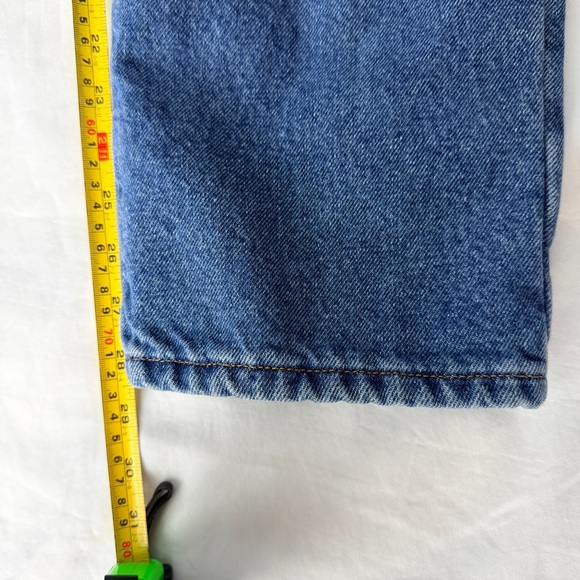 Vintage 90s LL Bean Original Fit / Relaxed Flannel Lined Denim Jeans Size 12 Reg - Picture 9 of 10